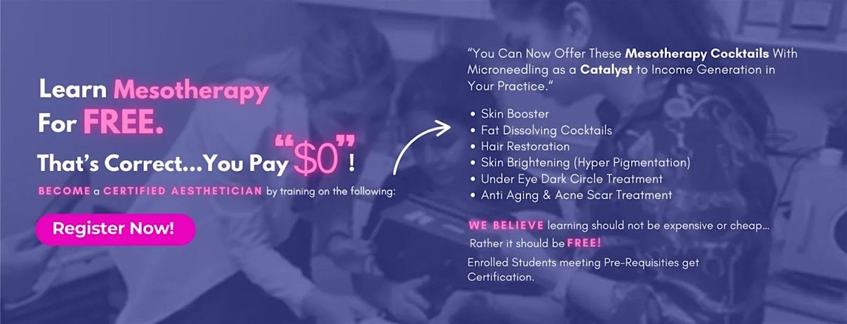 Mesotherapy Training for Free at Institute of Medical Aesthetics Calgary NE | Event in Calgary | AllEvents