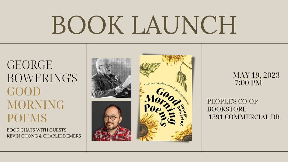 Vancouver Launch Bowerings Good Morning Poems, People's Coop
