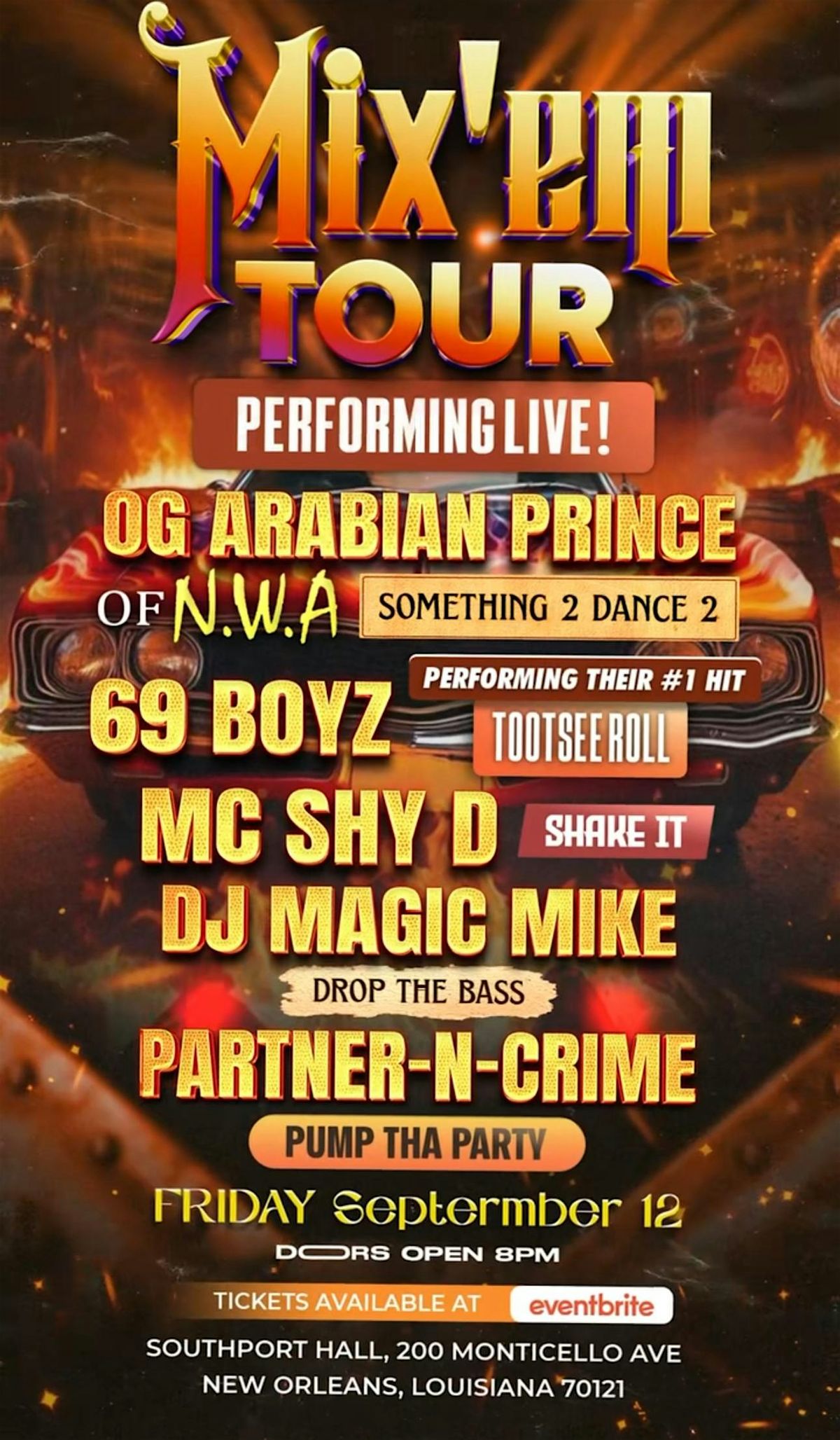 MIX'EM TOUR FRIDAY SEPTEMBER 12 2025, 12 September | Event in New Orleans | AllEvents