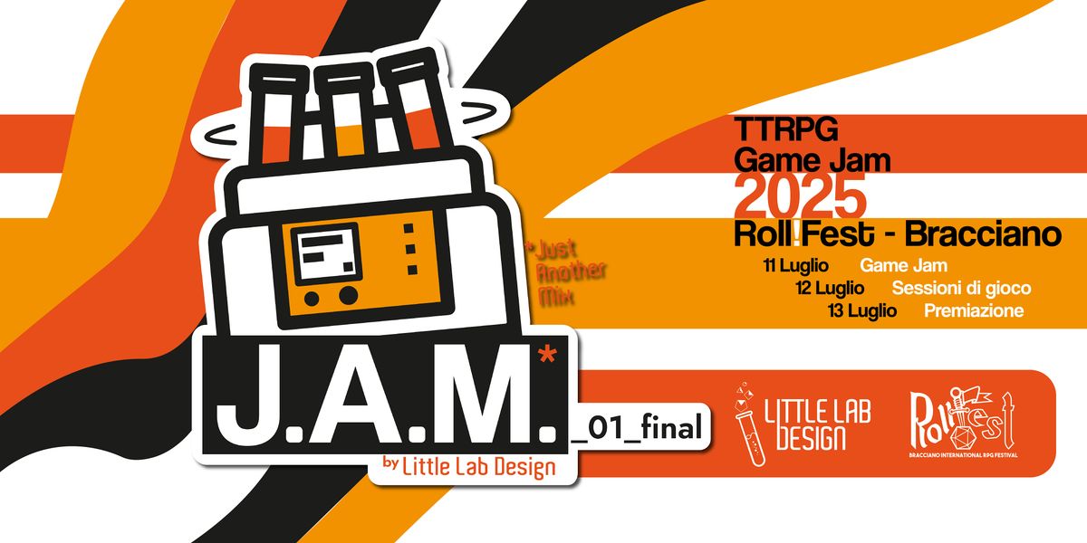 J.A.M._01_final - Game Jam, 11 July | Event in Bracciano | AllEvents