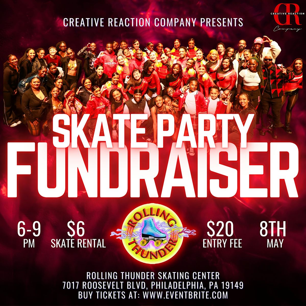 CREATIVE REACTION COMPANY'S SKATING RINK PARTY FUNDRAISER! | Event in Philadelphia | AllEvents