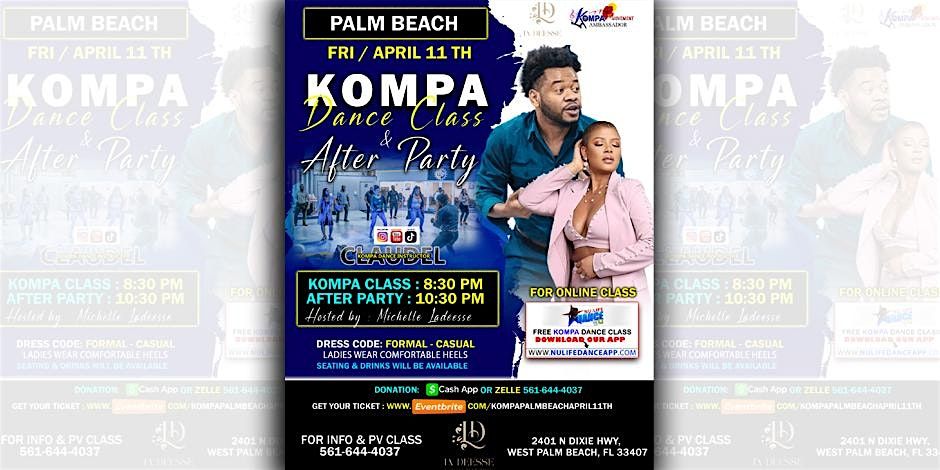 PALM BEACH  KOMPA DANCE CLASS & AFTER PARTY, FRI APRIL 11TH | Event in West Palm Beach | AllEvents