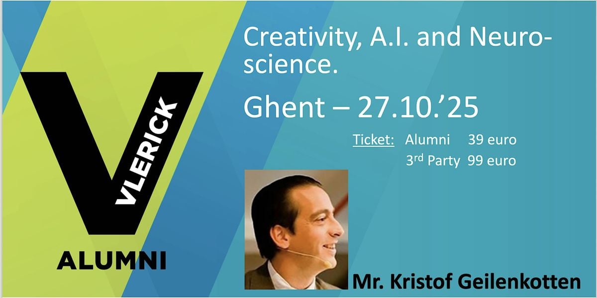 Creativity, AI and Neuroscience., 27 October | Event in Gent | AllEvents
