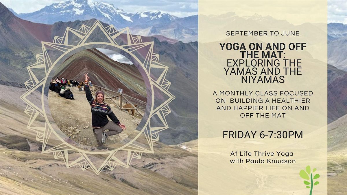 Yoga on and off the Mat: Exploring the Yamas and Niyamas | Event in New Park | AllEvents
