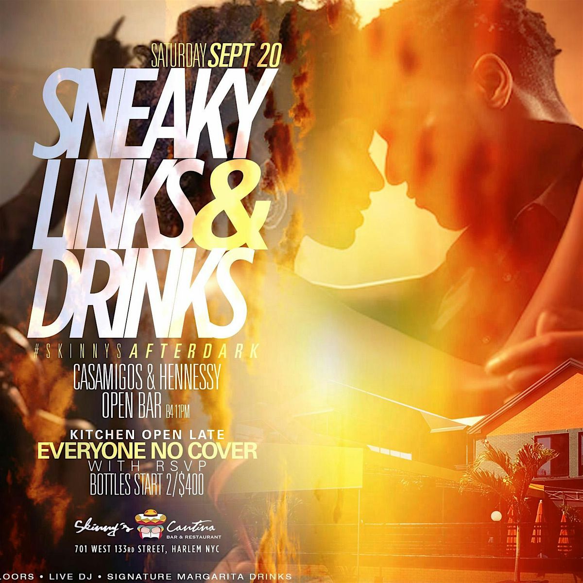 Sneaky Links and Drinks, Casamigos x Henny Open Bar, Free Entry, Live DJ | Event in New York | AllEvents