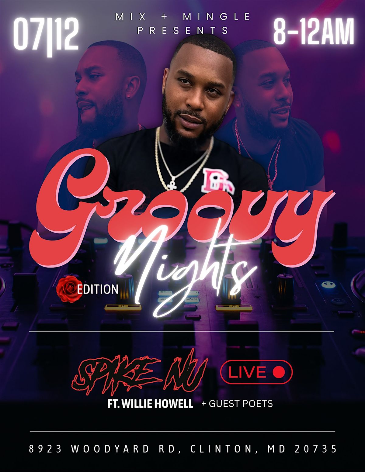 Groovy Nights: Rose Edition, 12 July | Event in Clinton | AllEvents