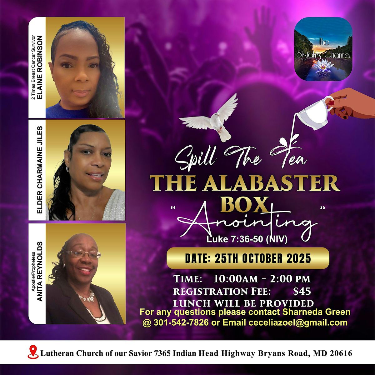 Spill the Tea: The Alabaster Box "Anointing" Luke 7:36-50 (NIV), 25 October | Event in Bryans Road