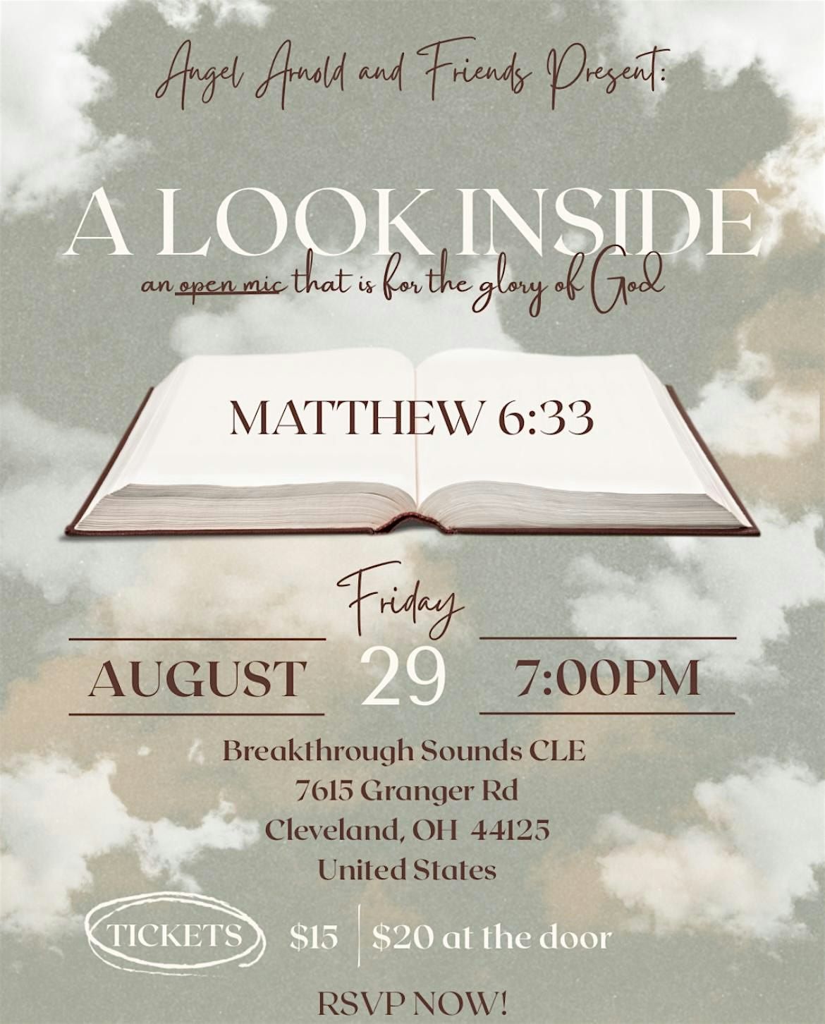 A Look Inside!!!, 29 August | Event in Valley View | AllEvents