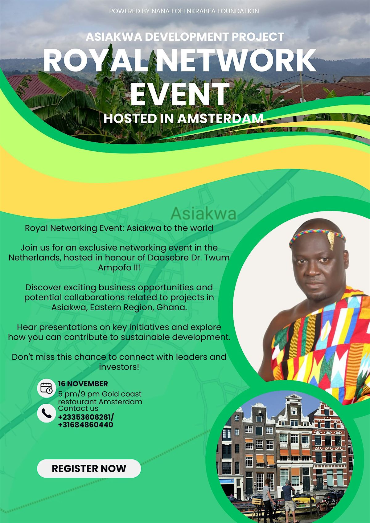 Royal welcome & Networking event + buffet, 16 November | Event in Amsterdam | AllEvents
