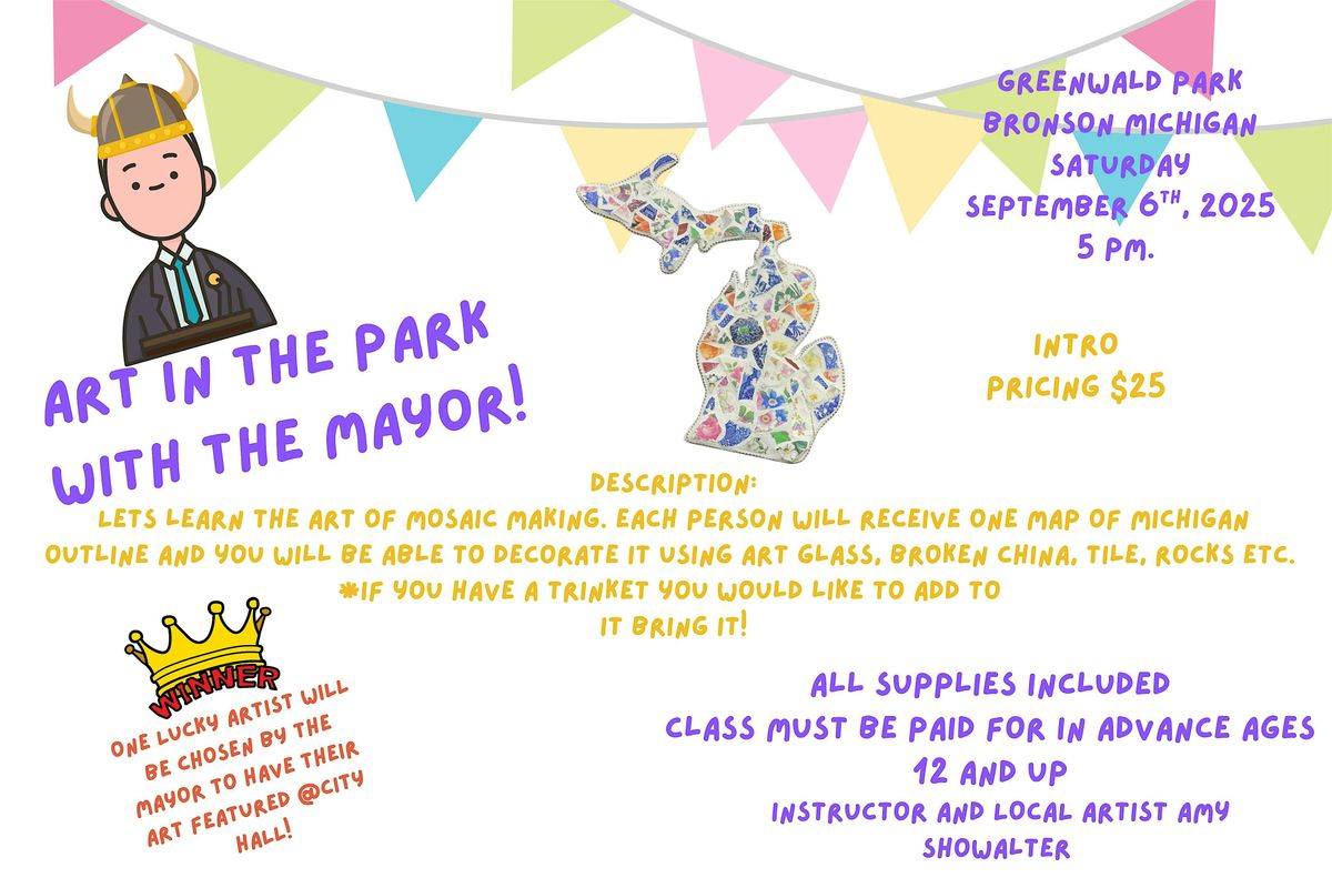 ART IN THE PARK WITH THE MAYOR, 6 September | Event in Bronson | AllEvents