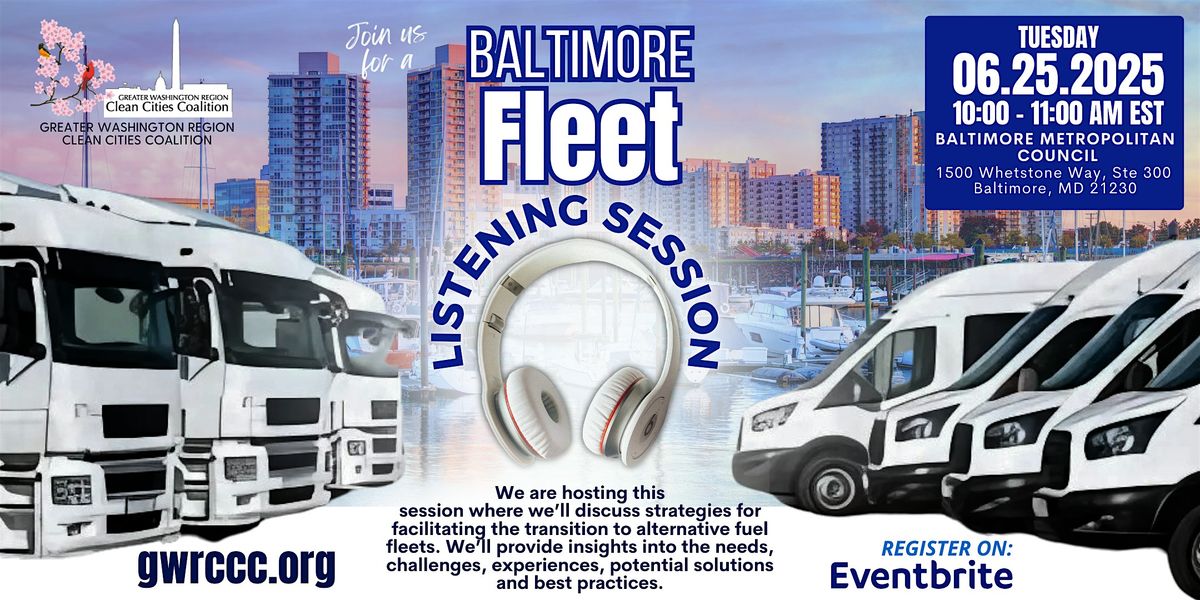 Baltimore Fleet Listening Session, 25 June | Event in Baltimore | AllEvents