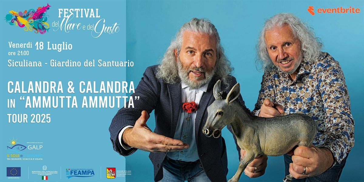 Calandra & Calandra in " Ammutta ammutta Tour 2025 ", 18 July | Event in Siculiana | AllEvents
