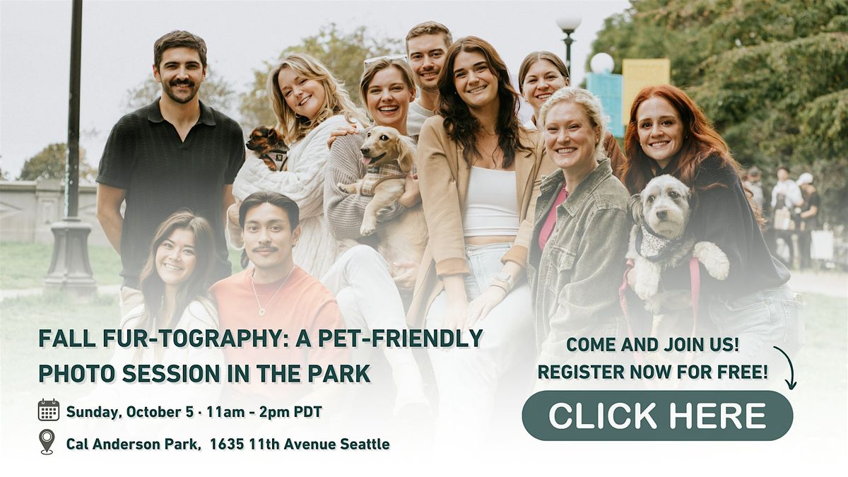 Fall Fur-Tography: A Friendly Photo Session in the Park (no pets required) | Event in Seattle | AllEvents