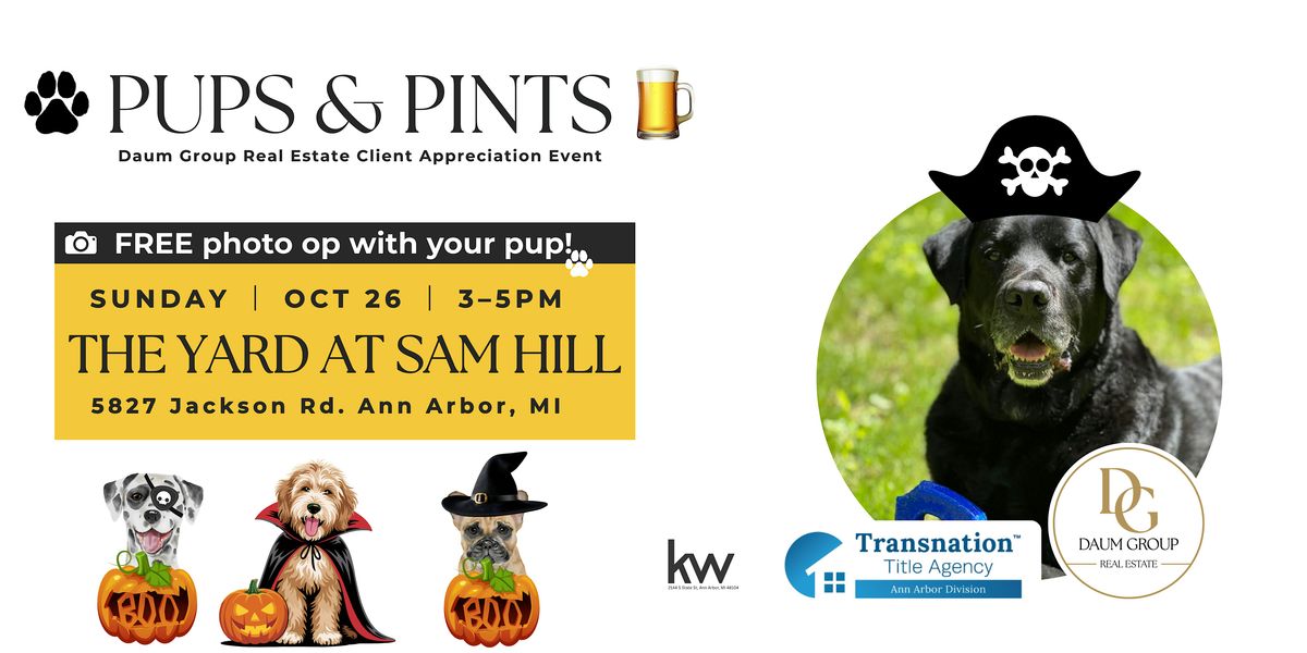 Pups and Pints Event by Daum Group Real Estate, 26 October | Event in Ann Arbor | AllEvents
