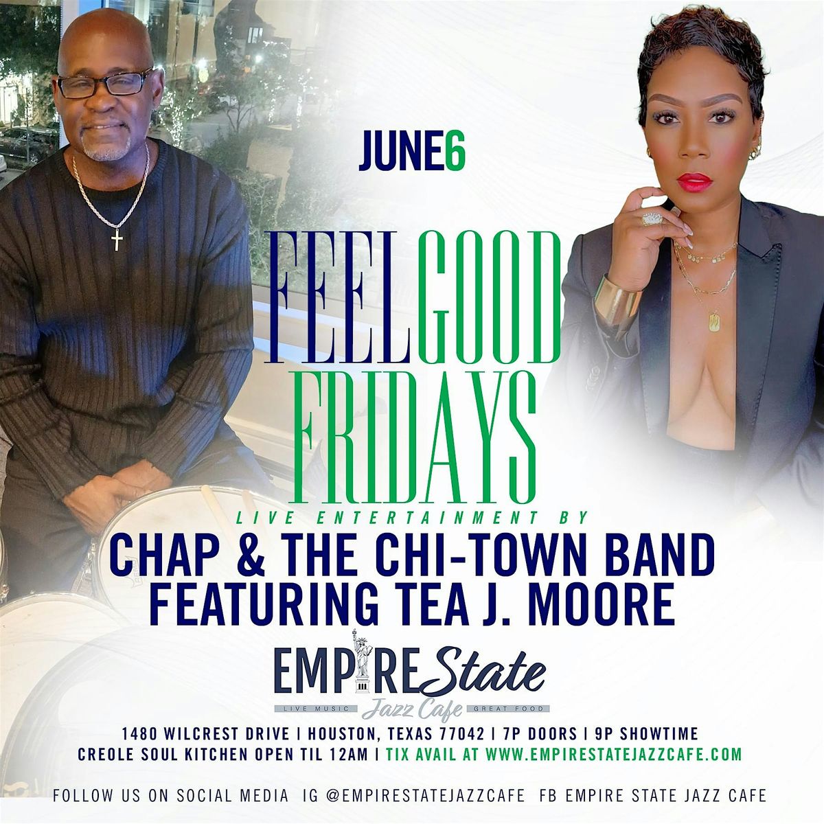 6/6 - Feel Good Fridays with Chap & The Chi-Town Band | Event in Houston | AllEvents