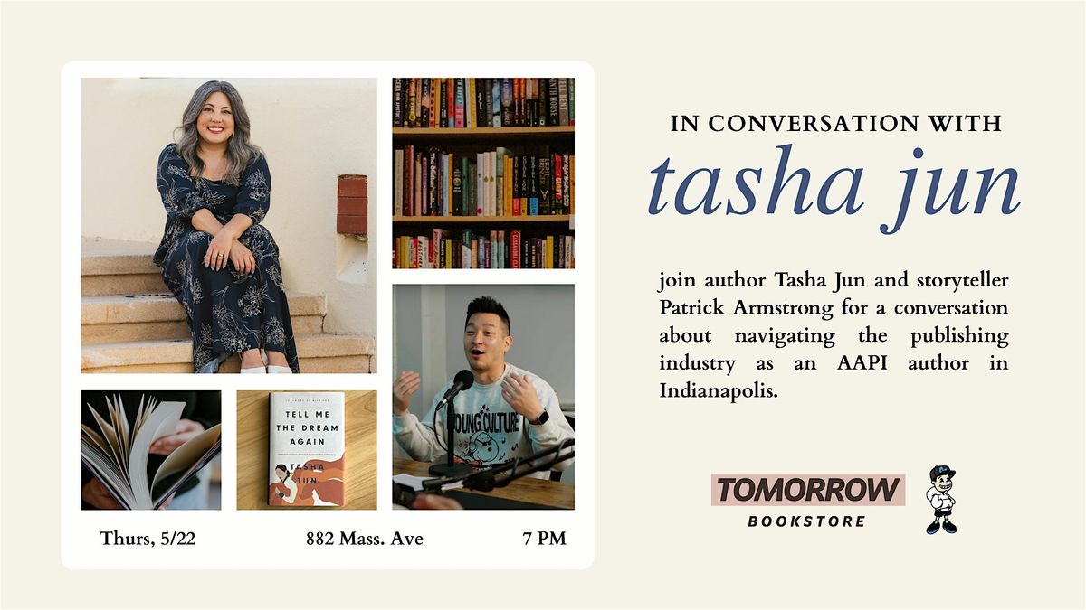 in conversation with Tasha Jun, 22 May | Event in Indianapolis | AllEvents