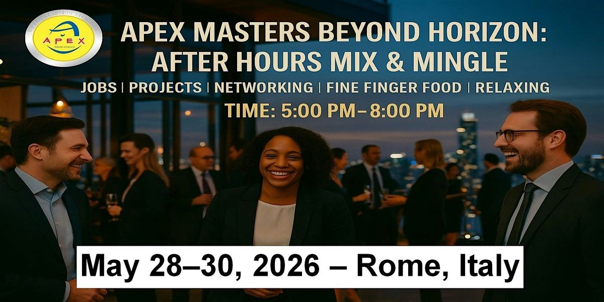 Apex Meet-ups Cooperation • Jobs • Networking in Rome, Italy, 28 May | Event in Milano | AllEvents