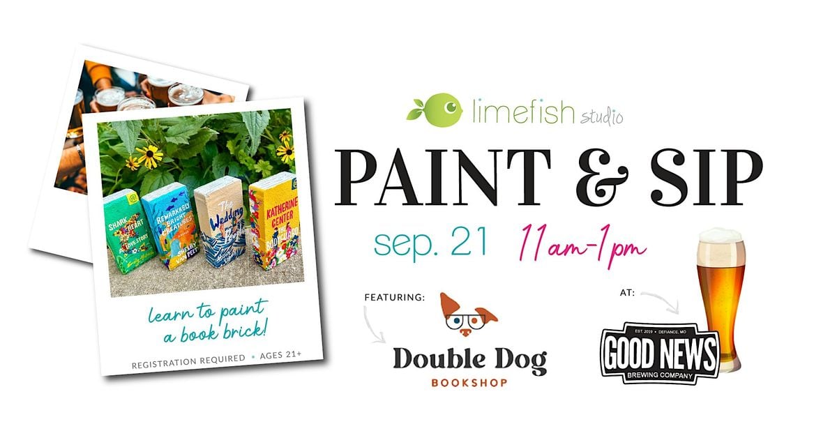 Limefish Studio PAINT & SIP + Double Dog Bookshop @ Good News Brewing!, 21 September | Event in Defiance
