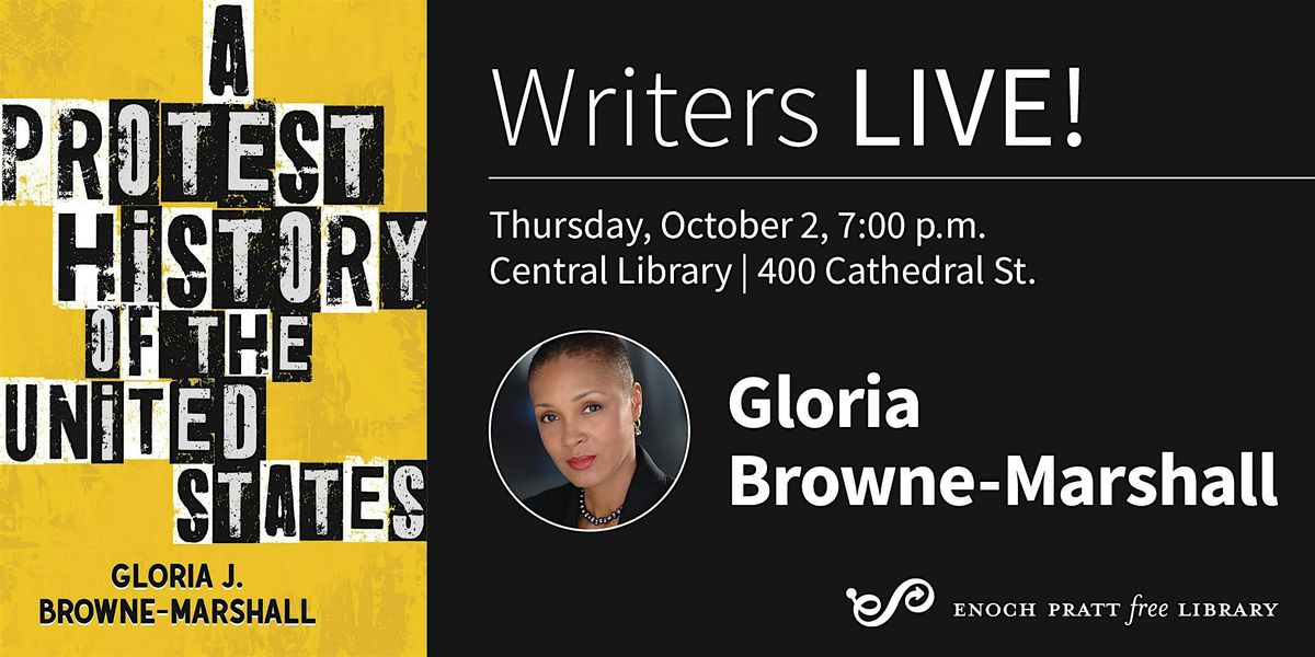 Gloria Browne-Marshall: "A Protest History of the United States", 2 October | Event in Baltimore