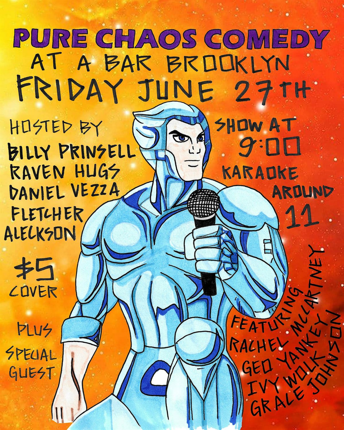 Pure Chaos Comedy at A Bar Brooklyn, 27 June | Event in Brooklyn | AllEvents