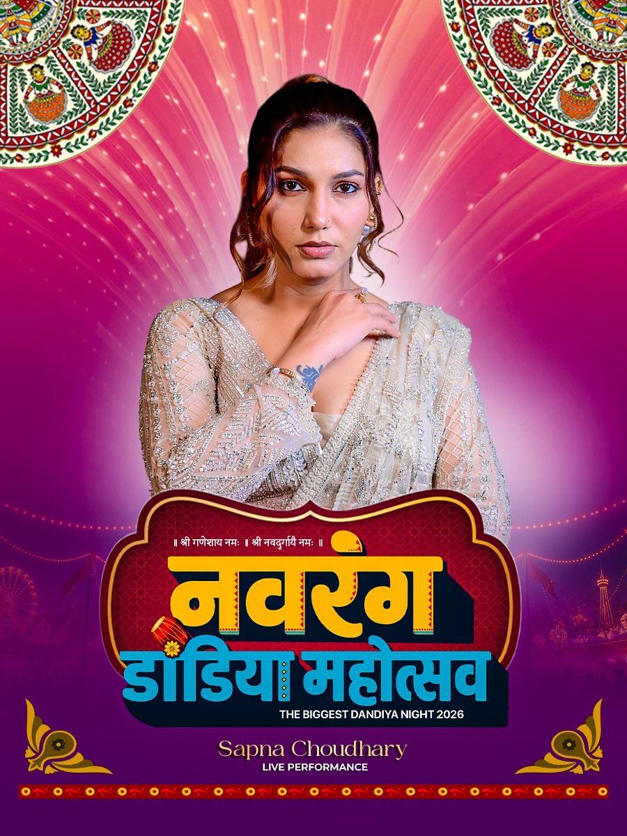 Navrang Dandiya Mahotsa 2026 Ft. Sapna Choudhary, R Chandra's Palace ...