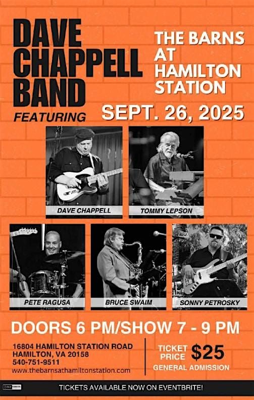 Dave Chappell Band, 26 September | Event in Hamilton | AllEvents