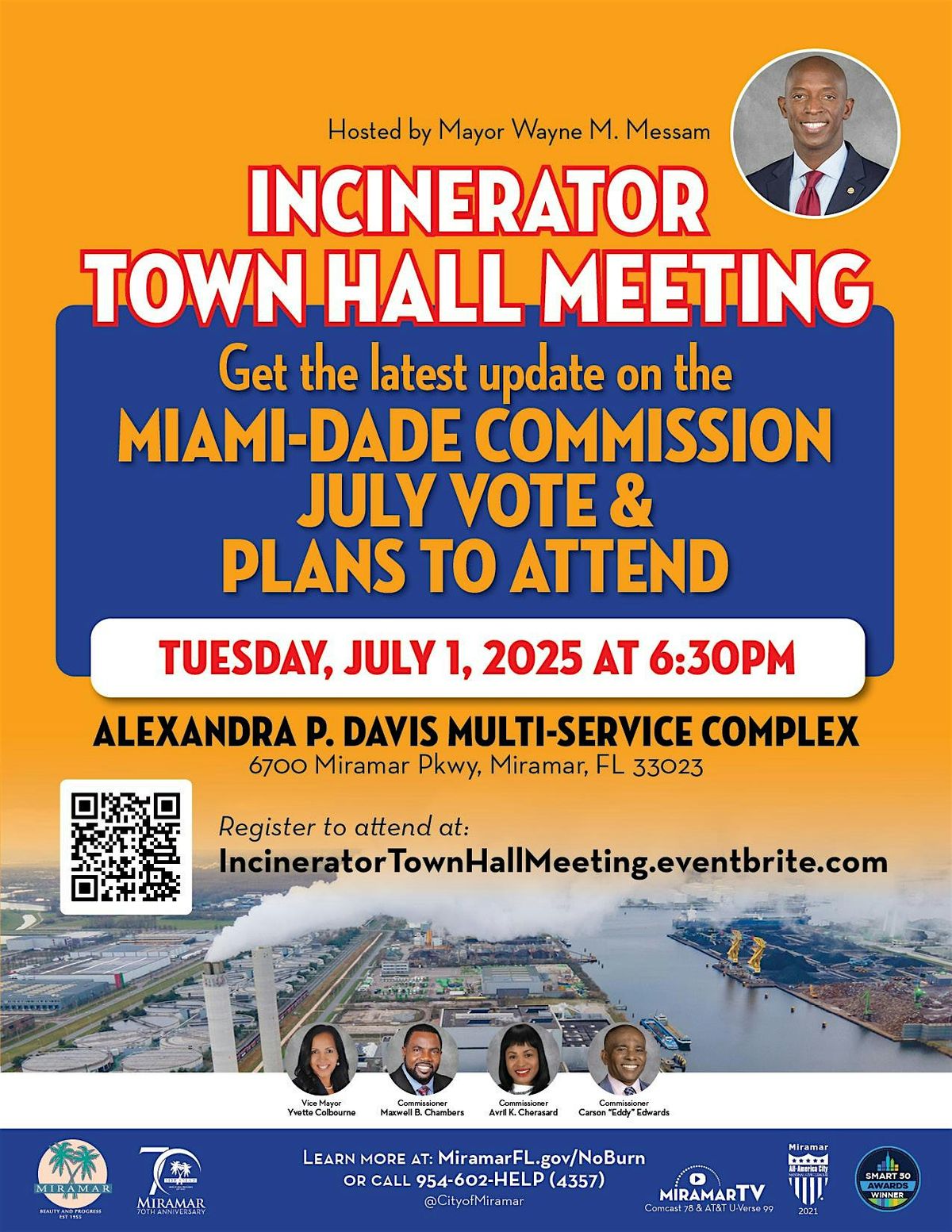 Incinerator Update Town Hall Meeting, 1 July | Event in Miramar | AllEvents