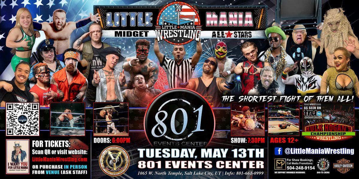 Salt Lake City, UT - Little Mania Midget Wrestling @801 Events Center | Event in Salt Lake City | AllEvents