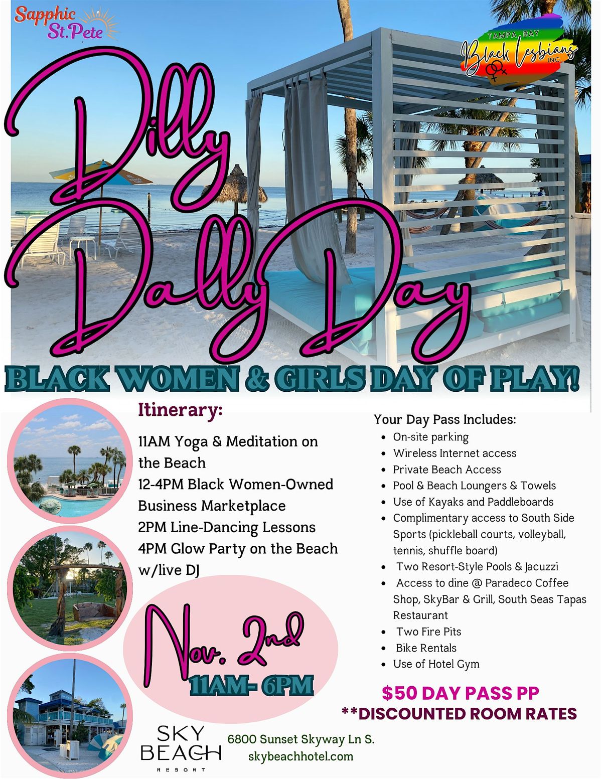 TBBL Dilly Dally Day: Black Women & Girls Day of Play, 2 November | Event in St. Petersburg | AllEvents