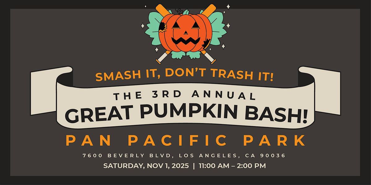 The 3rd Annual Great Pumpkin Bash, 1 November | Event in Los Angeles | AllEvents