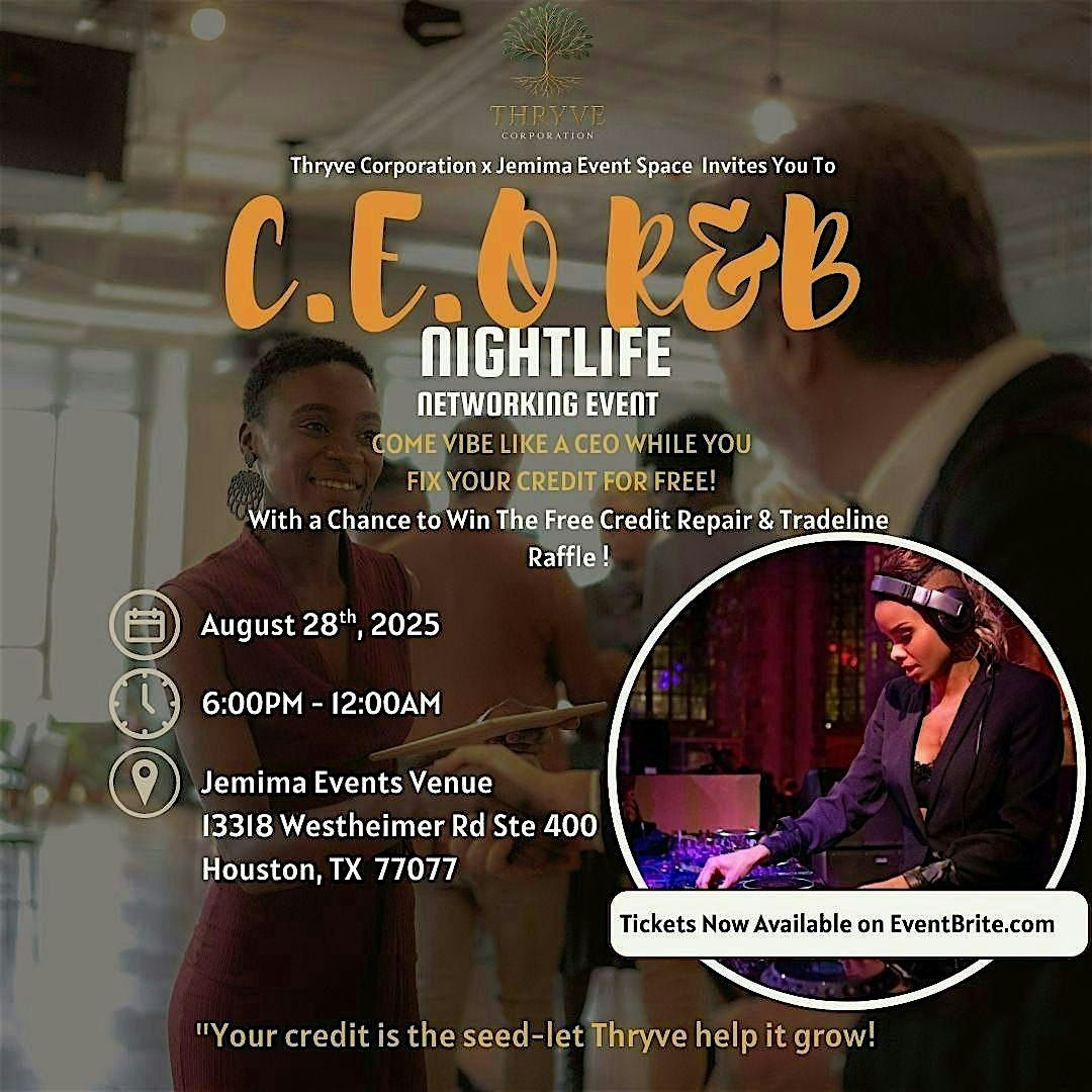 C.E.O R&B Nightlife Networking Event, 28 August | Event in Houston | AllEvents