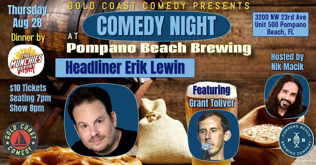 Pompano Brewing Comedy Show, 28 August | Event in Pompano Beach | AllEvents