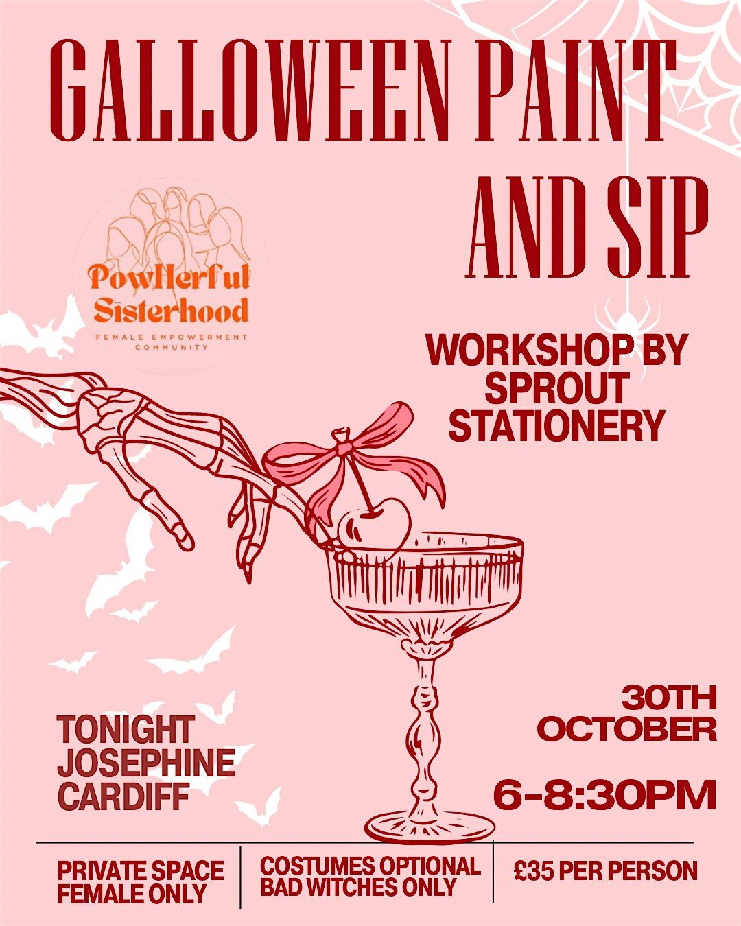 Galloween Paint and Sip, 30 October | Event in Cardiff | AllEvents