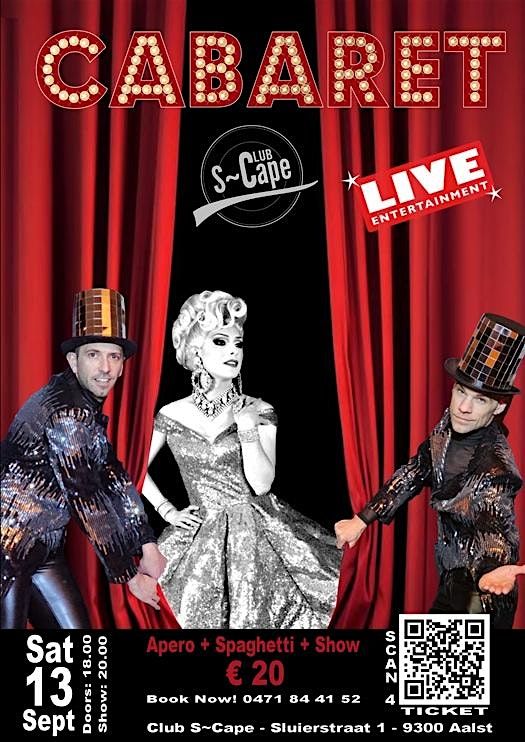 Cabaret Show + Live Entertainment, 13 September | Event in Aalst | AllEvents