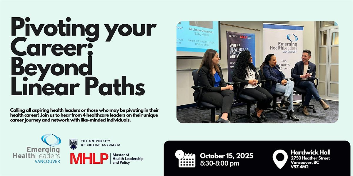 Pivoting Your Career — Beyond Linear Paths, 15 October | Event in Vancouver | AllEvents