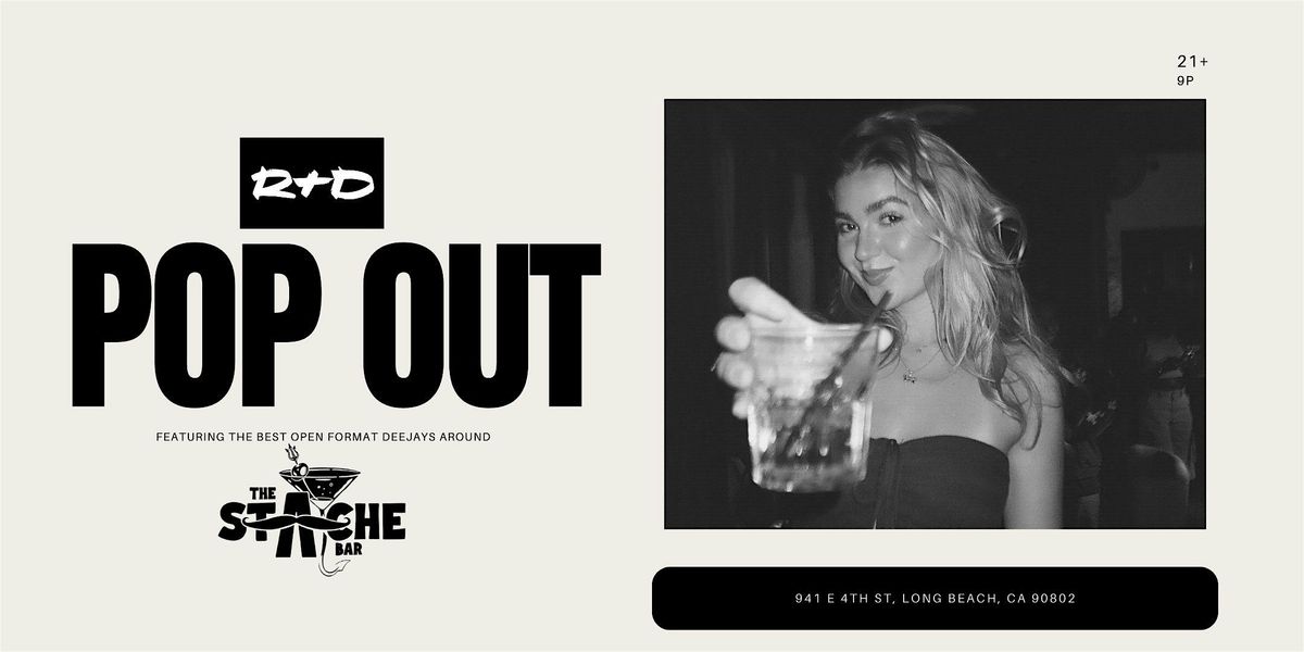 a dive bar night at Stache called Pop Out - Long Beach - the best deejays!, 5 December | Event in Long Beach