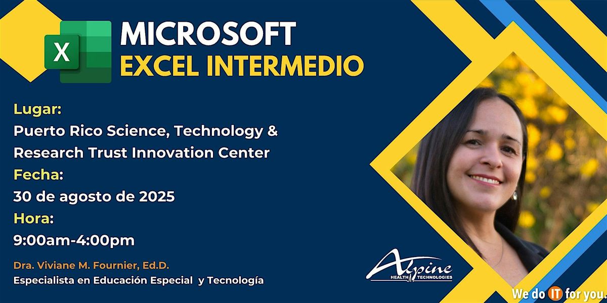 Taller de Excel Intermedio:  Herramientas clave para análisis de datos, 30 August | Event in San Juan | AllEvents
