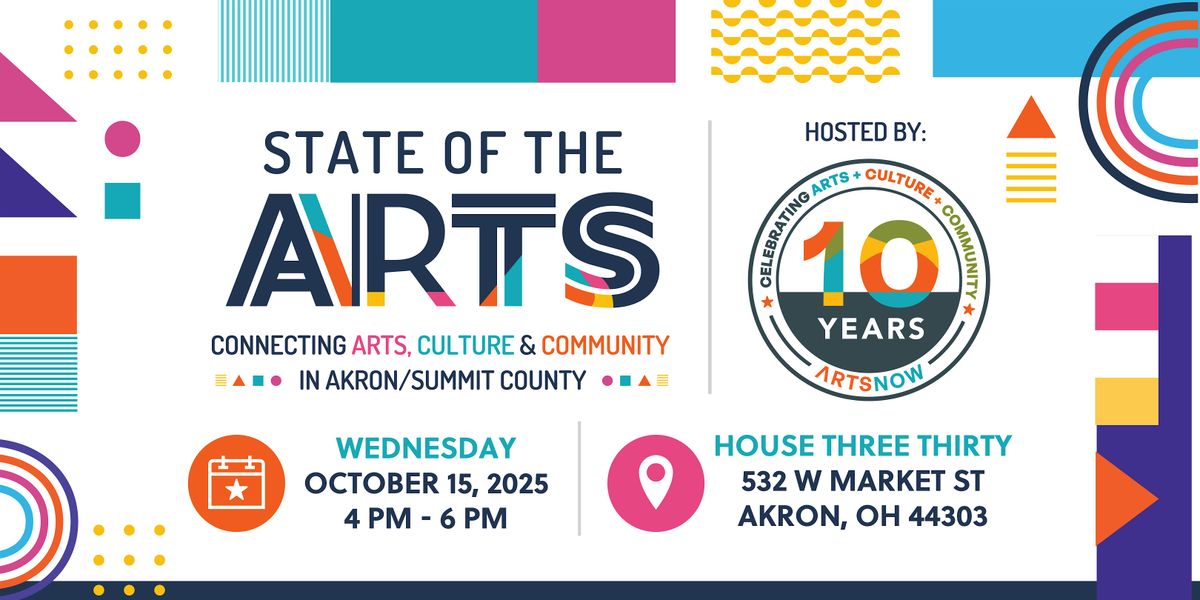 State of the Arts, 15 October | Event in Akron | AllEvents