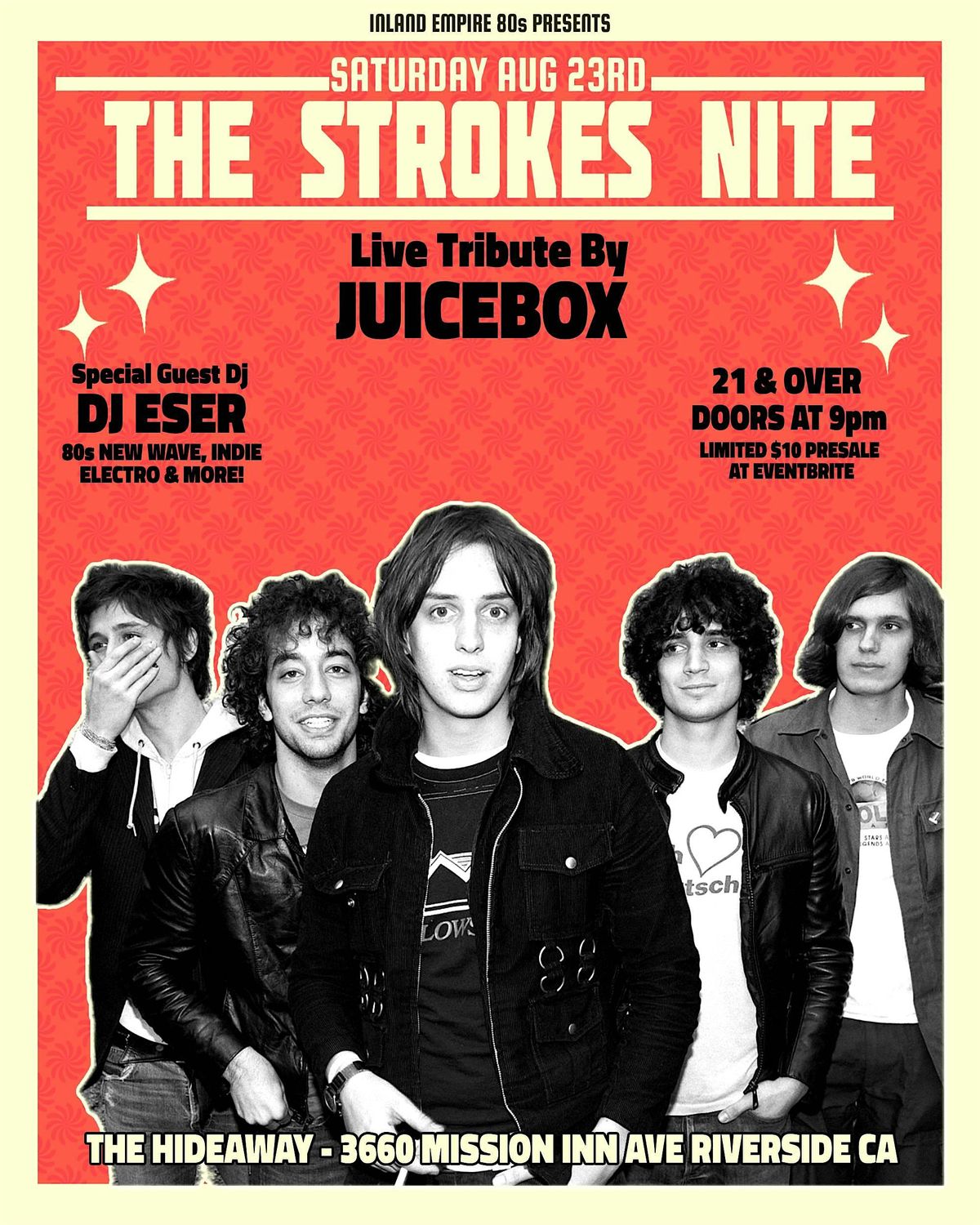 Live tribute to The Strokes in Riverside!, 23 August | Event in Riverside | AllEvents