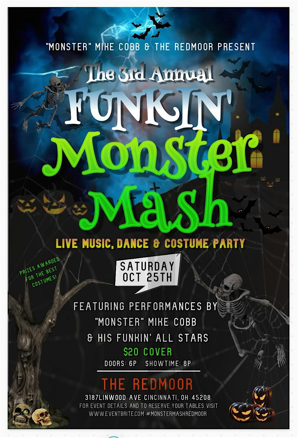 The 3rd Annual  Funkin' Monster Mash, 25 October | Event in Cincinnati | AllEvents