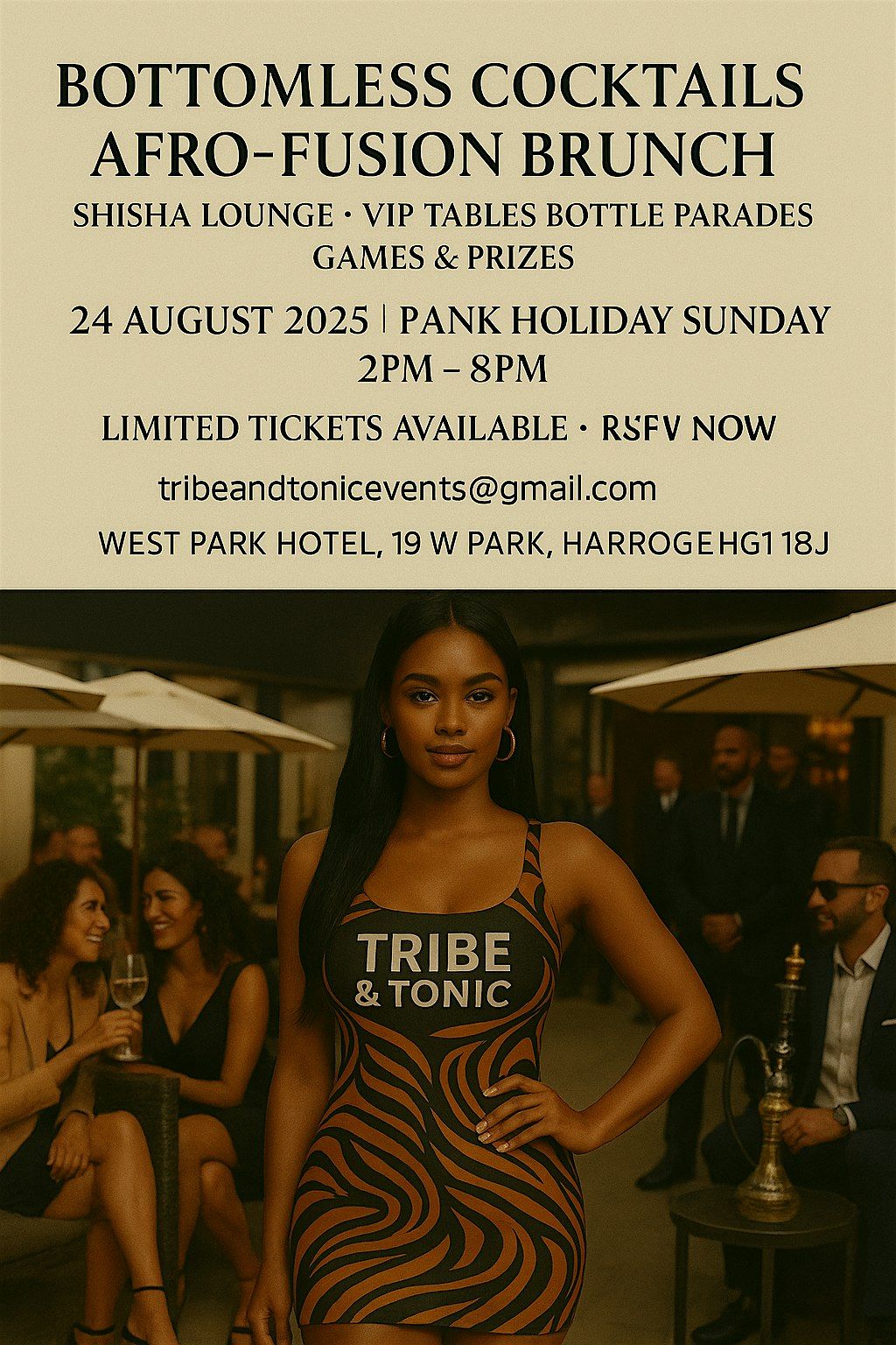 Tribe & Tonic Courtyard Brunch, 24 August | Event in Harrogate | AllEvents