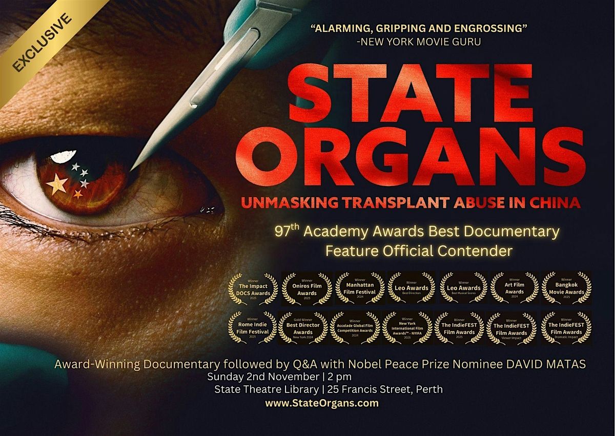Award-winning Documentary "State Organs" and Q&A by man who broke the story, 2 November | AllEvents
