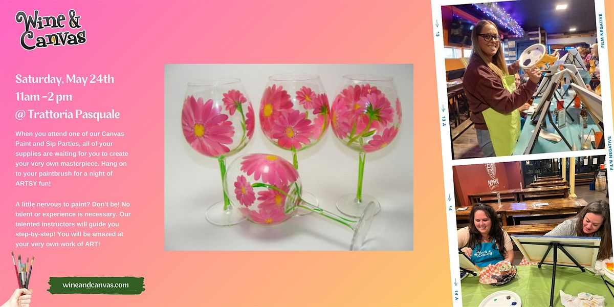 Tampa Wine Glass Painting – Spring Flowers, 24 May | Event in Tampa | AllEvents