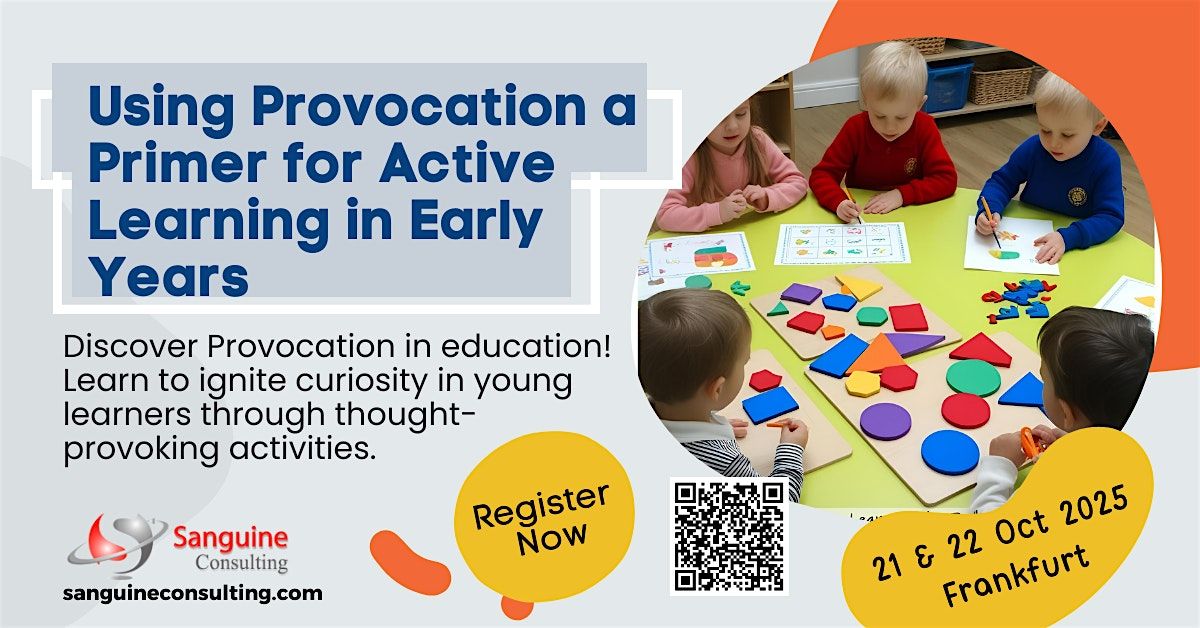 Using Provocation a Primer for Active Learning in Early Years, 21 October | Event in Frankfurt am Main | AllEvents