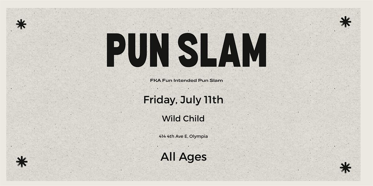 Pun Slam , Olympia, 11 July | Event in Olympia | AllEvents