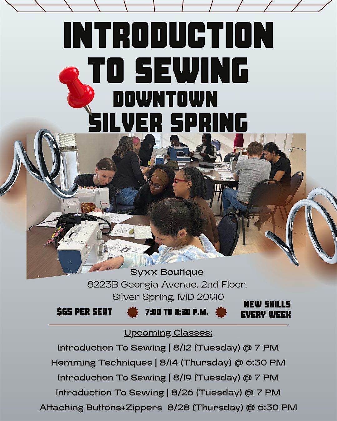 Intro to Sewing: Learn to Sew on Georgia Ave. in Downtown Silver Spring | Event in Silver Spring | AllEvents