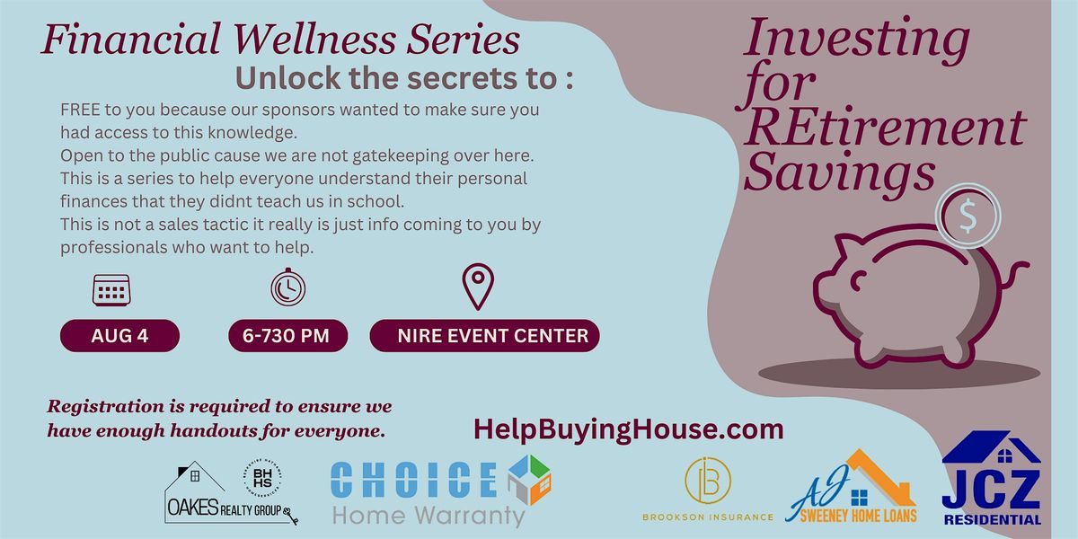 Unlock The Secrets to Investing in Real Estate for Retirement Savings, 4 August | Event in Whiteland | AllEvents