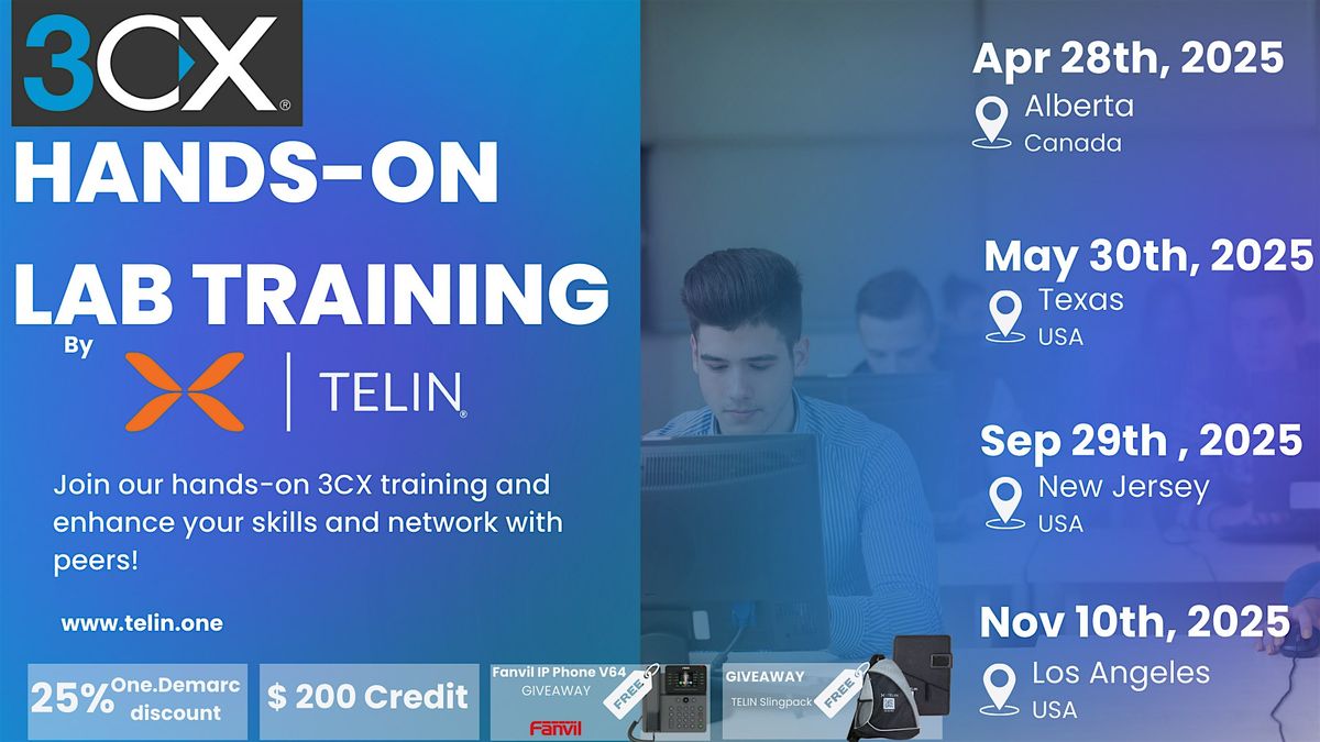 [USA] 3CX Hands-on Lab Training (3 Locations), 30 May | Event in usa canada | AllEvents