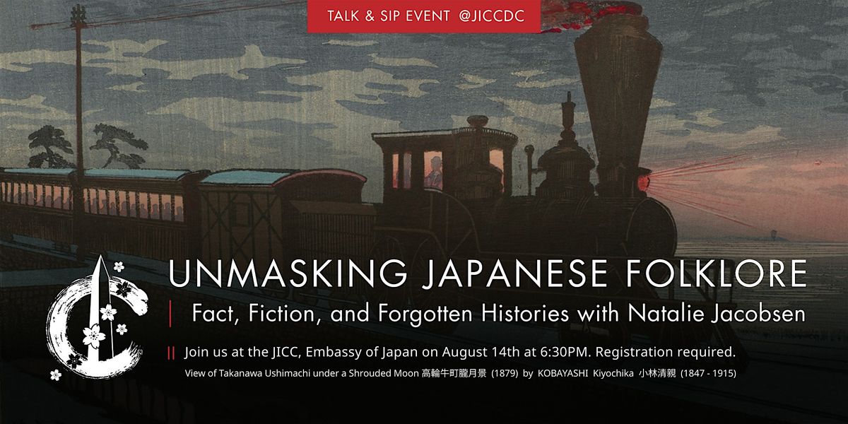Talk & Sip | Unmasking Japanese Folklore with Author Natalie Jacobsen, 14 August | Event in Washington