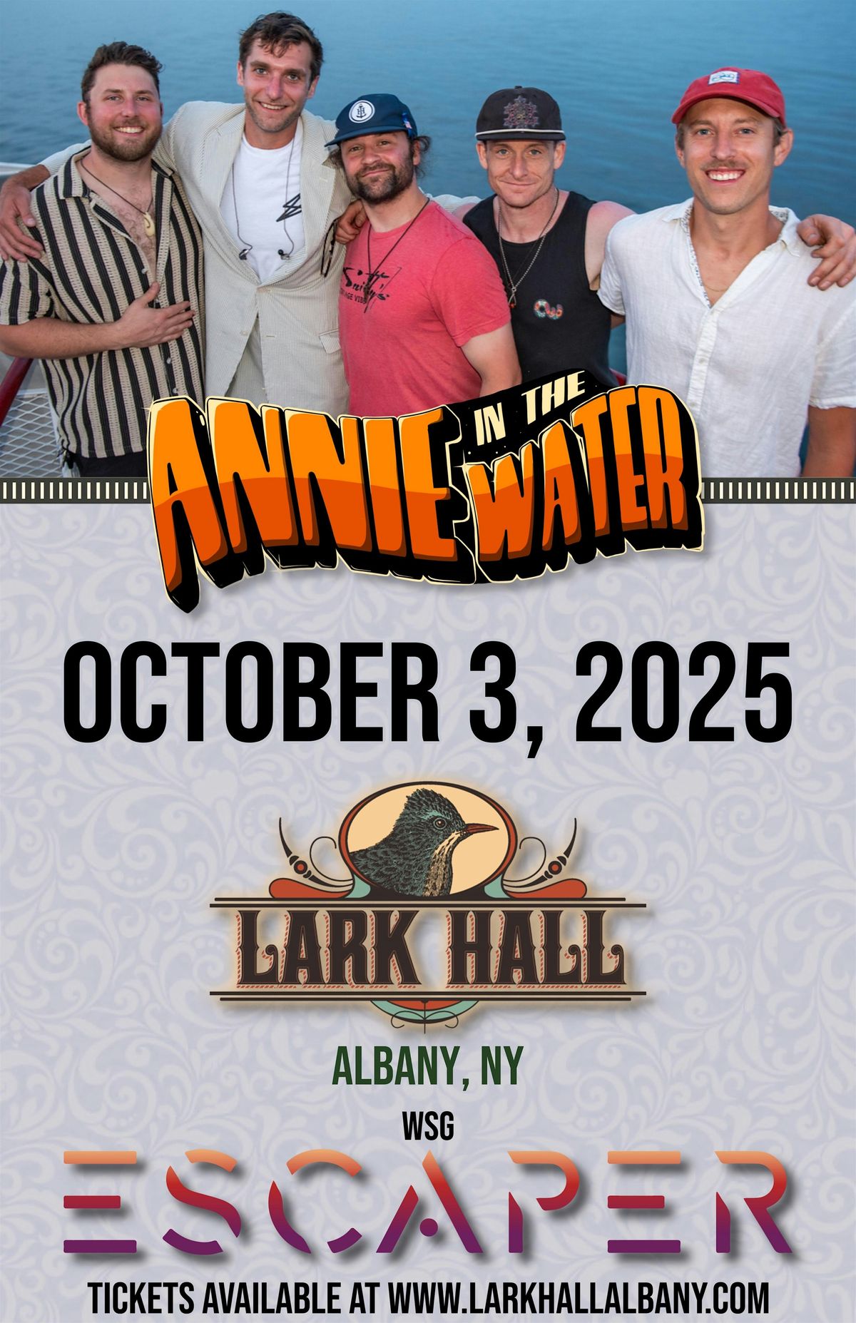 Annie in the Water w/s/g Escaper, 3 October | Event in Albany | AllEvents